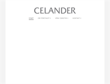 Tablet Screenshot of celander.se
